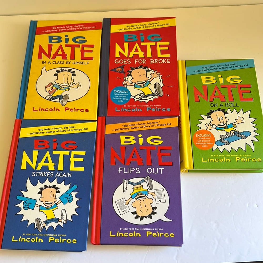 5 lot of big Nate books